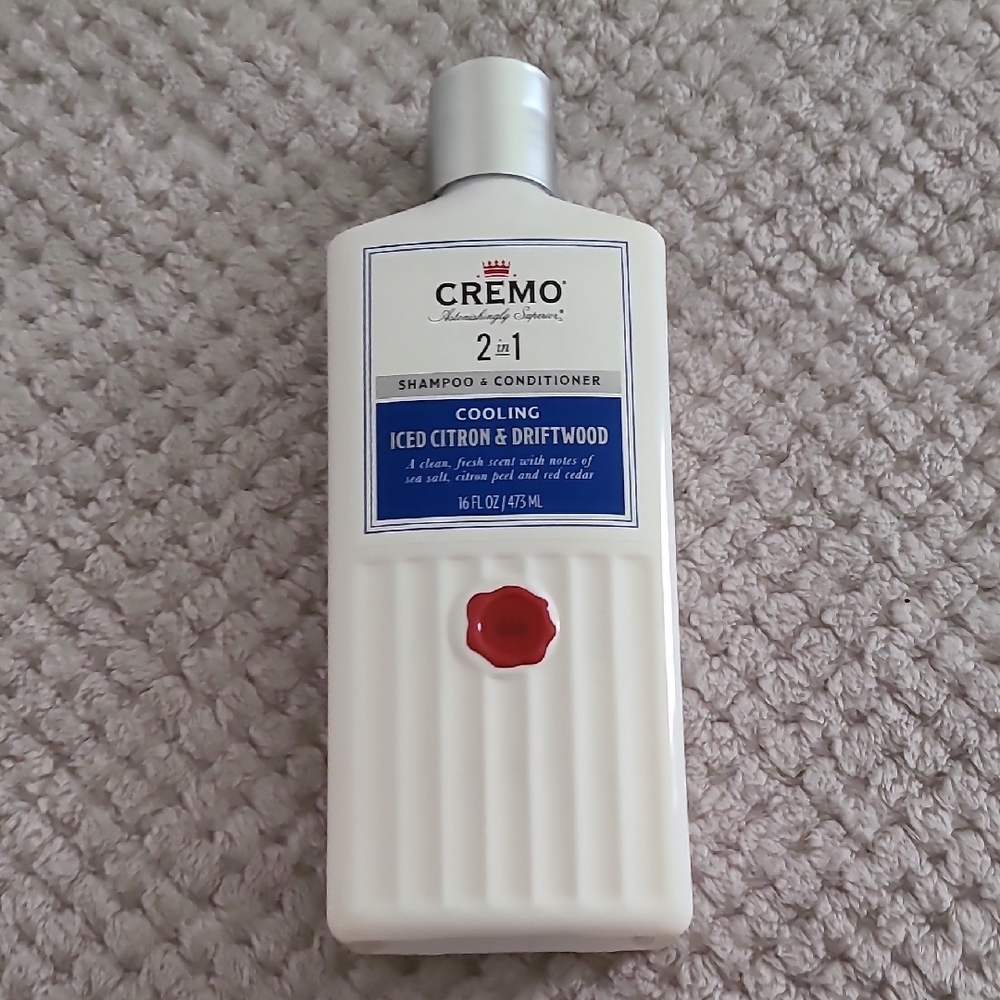 CREMO 2 in 1 Cooling Shampoo & Conditioner Iced Citron & Driftwood